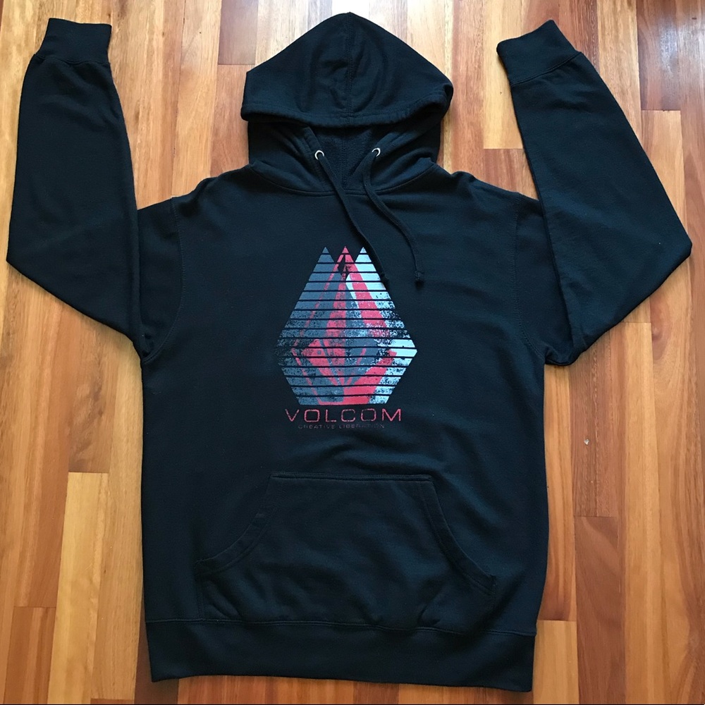 VOLCOM Hoodie Pullover Sweater Men’s Large Black